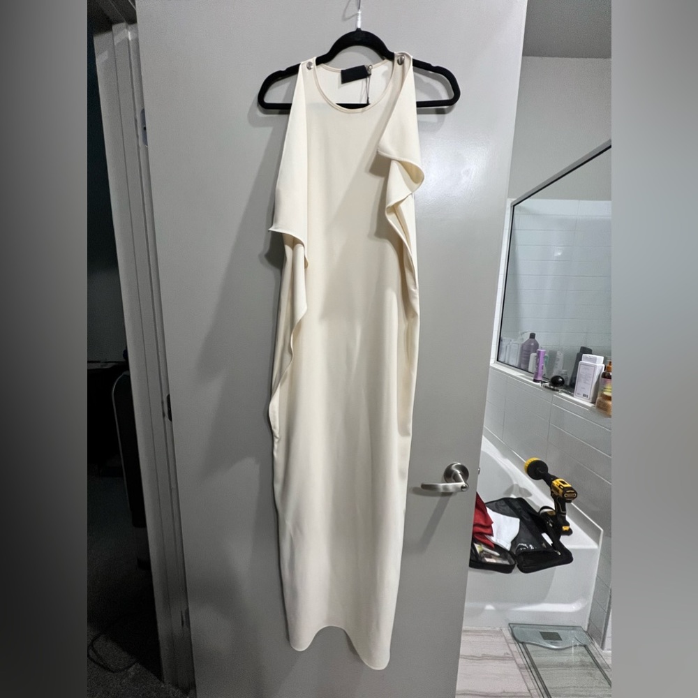 Revolve Black Label cream dress